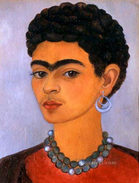 Self Portrait with Curly Hair feminism Frida Kahlo Oil Paintings